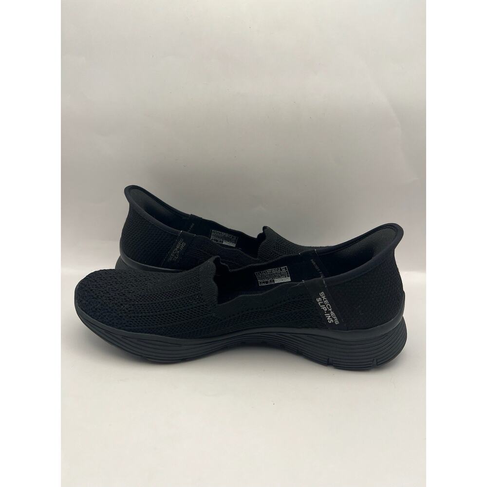 Skechers Hands Free Slip Ins Seager Believe It Black Shoes Women Size 7.5 - Picture 2 of 9